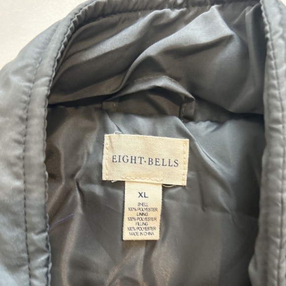 Eight Bells Puffer Vest Men's XL Gray Softshell Sleeveless Full Zip Jacket NEW - Picture 5 of 6